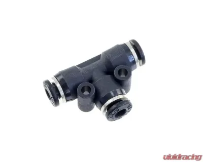 Redhorse Performance 1/4" Vacuum Fitting Tee (1/4" to 1/4"), Push To Connect - Black - 4725-04-04-2