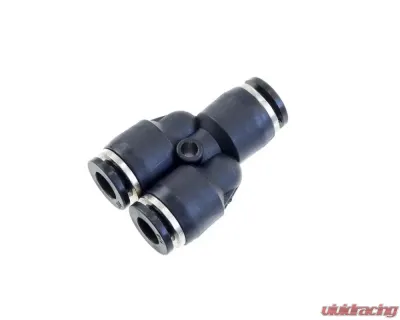 Redhorse Performance 5/32" Vacuum Fitting Y Union (5/32" to 5/32"), Push To Connect - Black - 4730-03-03-2