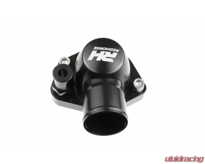 Redhorse Performance Aluminum Water Neck 1.50" Hose for SBF 260/289/302, 351 W Engine - Black - 4910-302-24-2