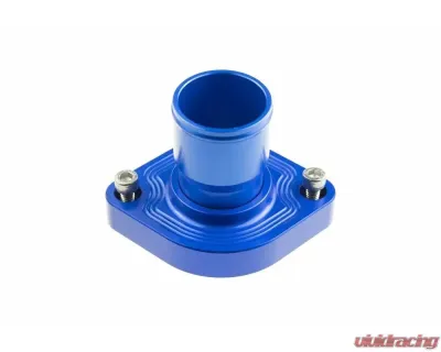 Redhorse Performance Aluminum Water Neck 1.25" Hose for GM LS1, LS2, LS6 Engines (*must use traditional 53 mm SBC thermostat, not LS1 thermostat) - Blue - 4910-347-20-1