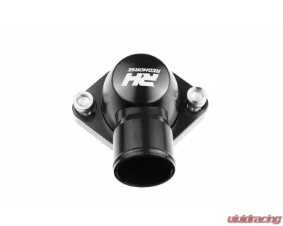 Redhorse Performance Aluminum Water Neck 1.50" Hose for Pontiac V8 Engine - Black - 4910-455-24-2