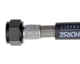 Redhorse Performance -06 12 inches Nitrous and Fuel Line - Black