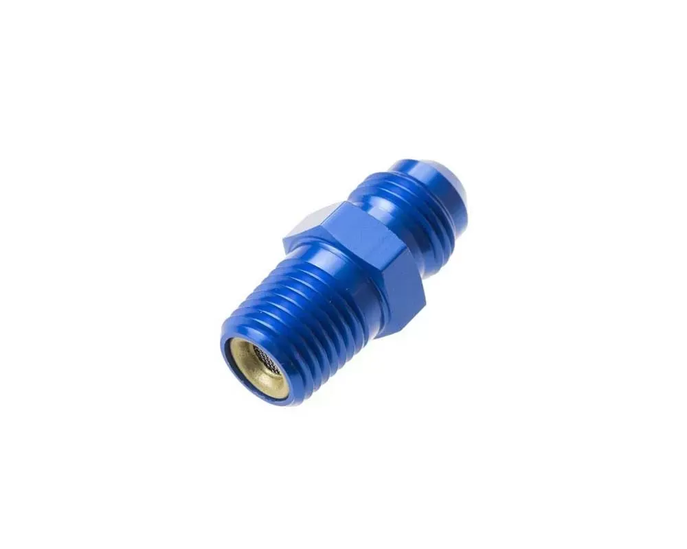 Redhorse Performance -06 AN to 1/4 NPT with Nitrous Screen, Straight- Blue - 916-06-04-1