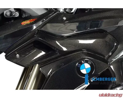 Ilmberger Airtube Left Upper Watercooler Cover Carbon - BMW R1200 GS LC 2013-2016 - WKL.026.GS12L.K