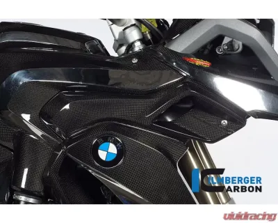 Ilmberger Airtube right Upper Watercooler Cover Carbon - BMW R1200 GS LC 2013-2016 - WKR.025.GS12L.K