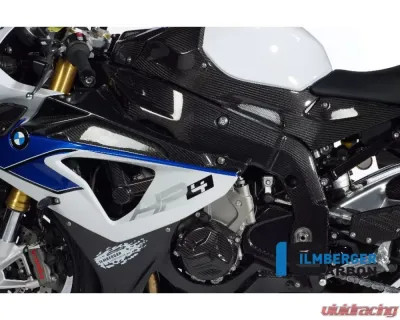 Ilmberger Fairing Side Panel Upper Badge Holder Left Carbon - BMW S1000 RR Street | HP4 - VEL.028.S100S.K