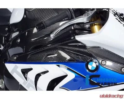 Ilmberger Fairing Side Panel Upper Badge Holder Right Carbon - BMW S1000 RR Street | HP4 - VER.027.S100S.K