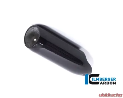 Ilmberger Gloss Lower Exhaust End Cap Carbon - Ducati Supersport 939 2017+ CLEARANCE - AHS.009.DSS7G.K