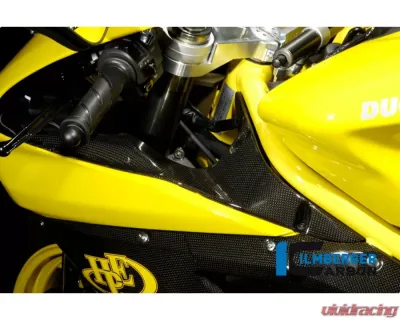 Ilmberger Airtube Covers Pair Carbon - Ducati 848|1098|1198 S/R - VEO.006.D1098.K