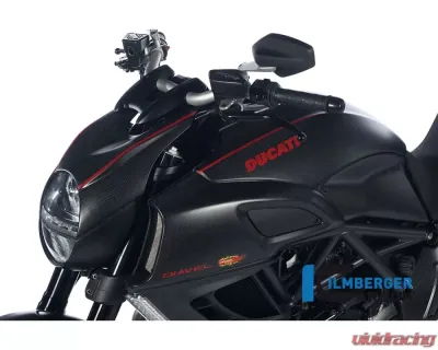 Ilmberger Airtube Cover Left Carbon - Ducati Diavel - LKL.007.DIAVE.K