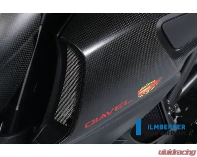 Ilmberger Airtube Cover Left Carbon - Ducati Diavel - LKL.007.DIAVE.K