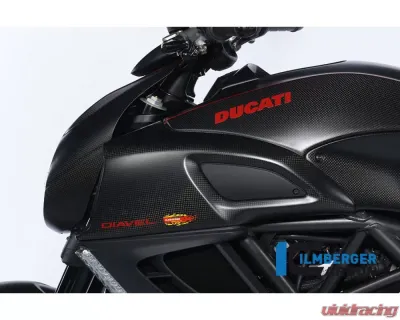 Ilmberger Airtube Cover Left Carbon - Ducati Diavel - LKL.007.DIAVE.K