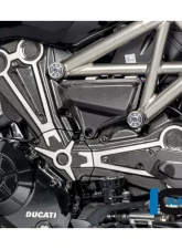 Ilmberger 3pc Gloss Cam Belt Covers w/ Chrome Decal Ducati XDiavel/XDiavel S 2016+                                     - ZAO.099.XD16G.K - Image 12