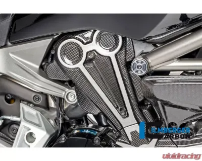 Ilmberger 3pc Gloss Cam Belt Covers w/ Chrome Decal Ducati XDiavel/XDiavel S 2016+ - ZAO.099.XD16G.K