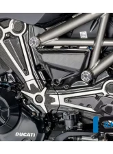 Ilmberger 3pc Gloss Cam Belt Covers w/ Chrome Decal Ducati XDiavel/XDiavel S 2016+                                     - ZAO.099.XD16G.K - Image 5