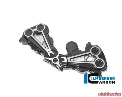 Ilmberger 3pc Gloss Cam Belt Covers w/ Chrome Decal Ducati XDiavel/XDiavel S 2016+ - ZAO.099.XD16G.K