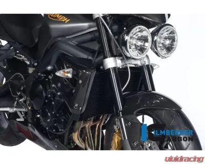 Ilmberger Radiator Cover Right Carbon - Triumph Street Triple 675 - WKR.010.TRSTR.K