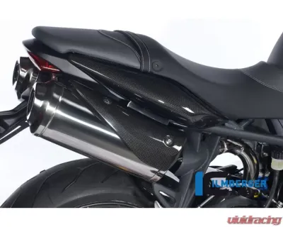 Ilmberger Exhaust Protection Right Carbon - Triumph Street Triple 675 - AHR.004.TRSTR.k