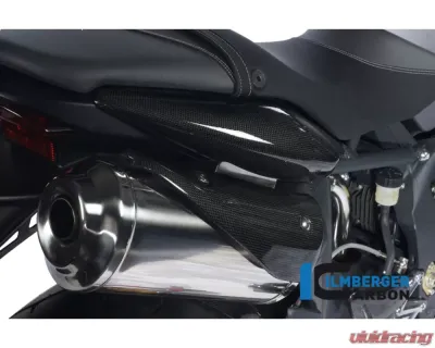 Ilmberger Exhaust Protection Right Carbon - Triumph Street Triple 675 - AHR.004.TRSTR.k