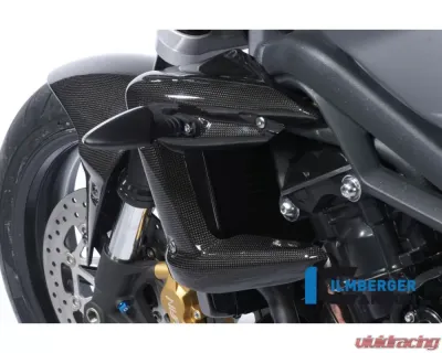 Ilmberger Radiator Cover Left Carbon - Triumph Street Triple 675 - WKL.009.TRSTR.K