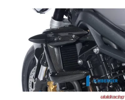 Ilmberger Radiator Cover Left Carbon - Triumph Street Triple 675 - WKL.009.TRSTR.K