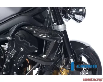 Ilmberger Radiator Cover Right Carbon - Triumph Street Triple 675 - WKR.010.TRSTR.K