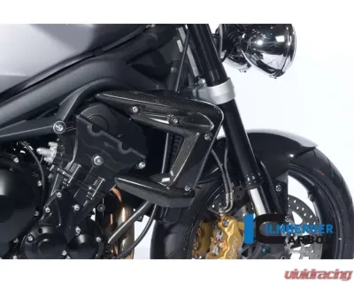 Ilmberger Radiator Cover Right Carbon - Triumph Street Triple 675 - WKR.010.TRSTR.K