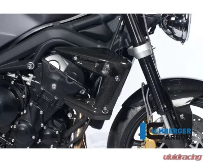 Ilmberger Radiator Cover Right Carbon - Triumph Street Triple 675 - WKR.010.TRSTR.K
