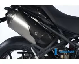Ilmberger Exhaust Protection Right Carbon - Triumph Speed Triple 2011-2015