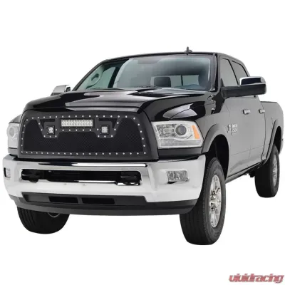 Paramount Automotive Evolution Stainless Steel Wire Mesh Packaged Grille Black w/ LED - 48-0848