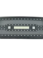 Paramount Automotive Evolution Stainless Steel Wire Mesh Packaged Grille Black w/ LED                                     - 48-0850 - Image 4