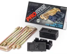 ProRYDE Suspension Systems GM LD/HD 3-in-1 Block Kit w/U-bolts-No Taper