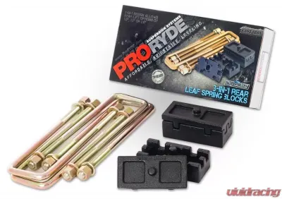 ProRYDE Suspension Systems GM LD/HD 3-in-1 Block Kit w/U-bolts-No Taper - 52-1200G