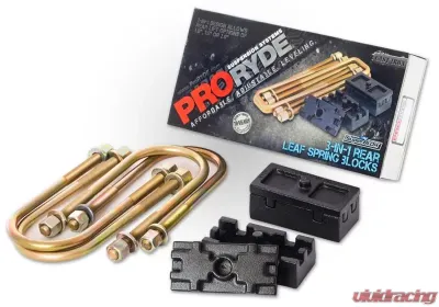 ProRYDE Suspension Systems Dodge LD 3-in-1 Block Kit w/U-bolts-Tapered Dodge Ram 1500 2002-2008 - 52-2000D