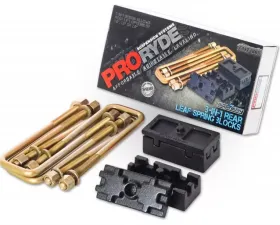 ProRYDE Suspension Systems Nissan Titan 3-in-1 Block Kit w/U-bolts-Tapered Nissan Titan
