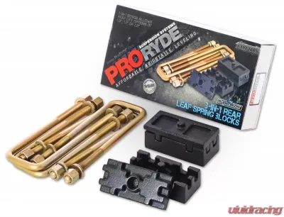 ProRYDE Suspension Systems Nissan Titan 3-in-1 Block Kit w/U-bolts-Tapered Nissan Titan - 52-4000N
