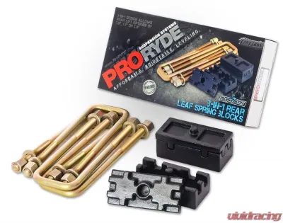 ProRYDE Suspension Systems Toyota 3-in-1 Block Kit w/U-Bolts-Tapered Toyota - 52-5000T