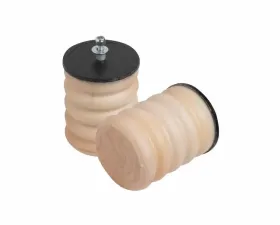 SuperSprings One-piece unit attached on one side used as an upgrade to factory bump stops