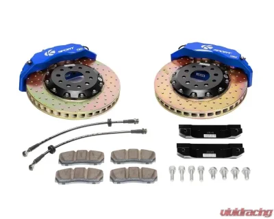 Ksport Dualcomp 4 Piston 330mm Rear Big Brake Kit - Drilled Nissan 350z 2003-2008 - BKNS260-435CO