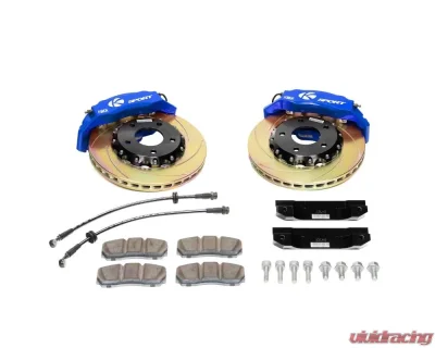 Ksport Slimline 3 Piston 330mm Front Big Brake Kit - Slotted Nissan 370z 2009-2018 - BKNS340-332SO