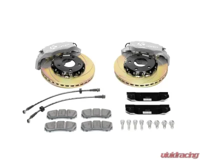 Ksport Slimline 3 Piston 350mm Front Big Brake Kit - Slotted Toyota Supra 1993-1998 - BKTY190-342SO