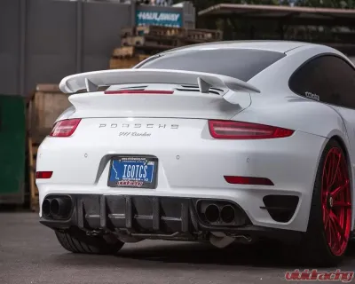 VR Aero Carbon Fiber Rear Diffuser Porsche 991 Turbo 2014-2016 - VR-991TT-611