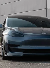 VR Aero Gloss Carbon Fiber Front Lip Spoiler Tesla Model 3                                     - VR-TSLM3-600 - Image 13