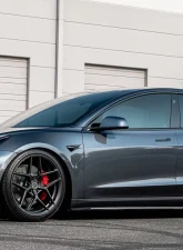 VR Aero Gloss Carbon Fiber Front Lip Spoiler Tesla Model 3                                     - VR-TSLM3-600 - Image 8