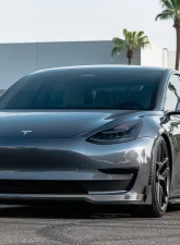 VR Aero Gloss Carbon Fiber Front Lip Spoiler Tesla Model 3                                     - VR-TSLM3-600 - Image 14