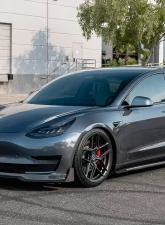 VR Aero Gloss Carbon Fiber Front Lip Spoiler Tesla Model 3                                     - VR-TSLM3-600 - Image 10