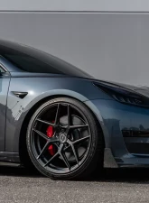 VR Aero Gloss Carbon Fiber Front Lip Spoiler Tesla Model 3                                     - VR-TSLM3-600 - Image 11