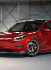 VR Aero Gloss Carbon Fiber Front Lip Spoiler Tesla Model 3                                     - VR-TSLM3-600 - Image 7