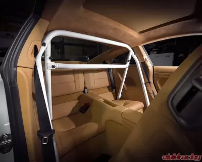 VR Performance Gloss White Harness Bar Roll Bar Bolt-in Porsche 991 Carrera - VR-991-500