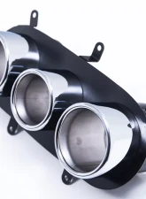 VR Performance Polished Exhaust Triple Tip Ferrari 458 Italia 2010-2015                                     - VR-F458-171T - Image 4